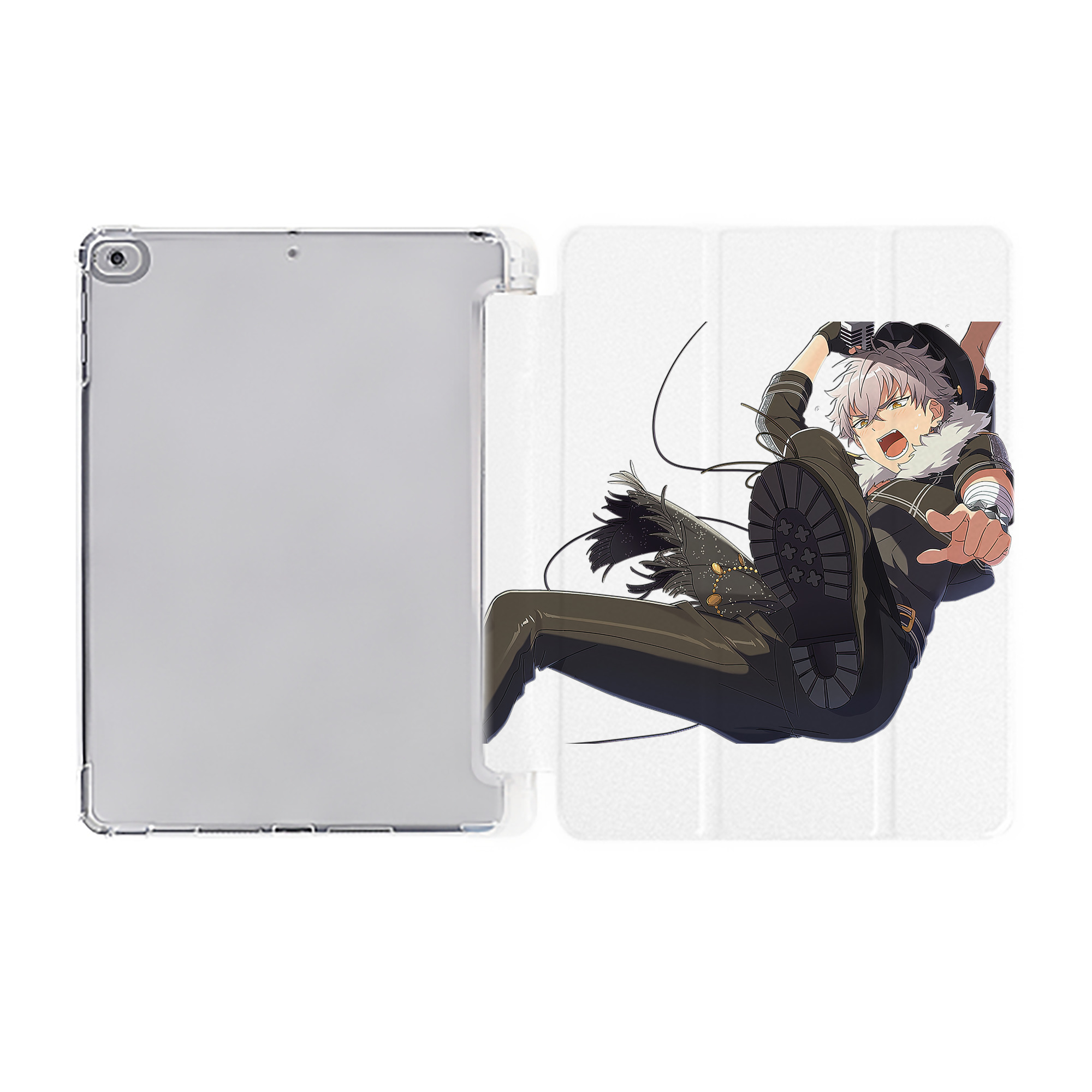 （画像用） あんさんぶるスターズ! Ensemble Stars IPad ケース ペン収納付き 三つ折りスタンド PUレザー×シリコン 対応機種9.5/10.5/10.9インチ